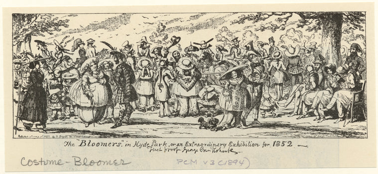 The "bloomers" in Hyde Park, or an extraordinary exhibition for 1852
