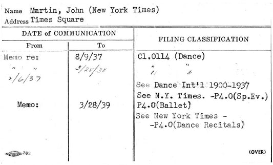 Martin, John (New York Times)