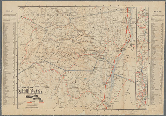 Map of the Catskill Mountains: prepared expressly for the West Shore Railroad