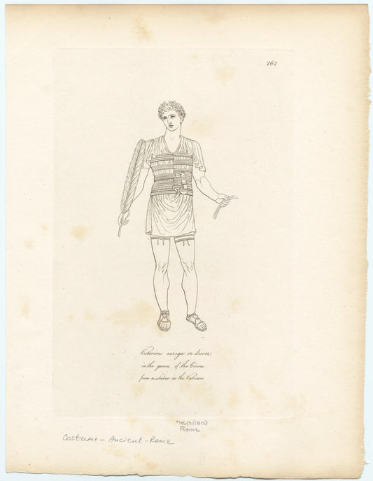 Victorious auriga or driver in the games of the Circus