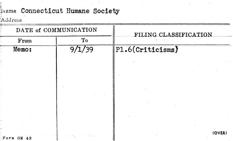 Connecticut Humane Society