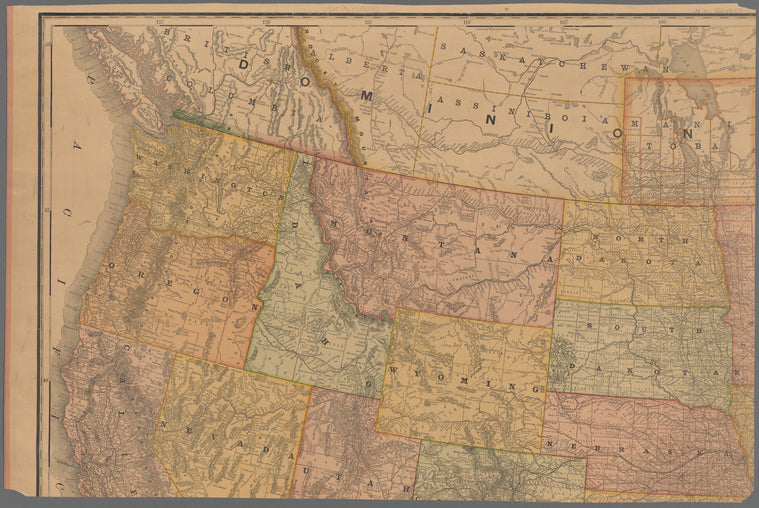 Rand, McNally and Co.'s general map of the United States with portions of the dominion of Canada and the republic of Mexico