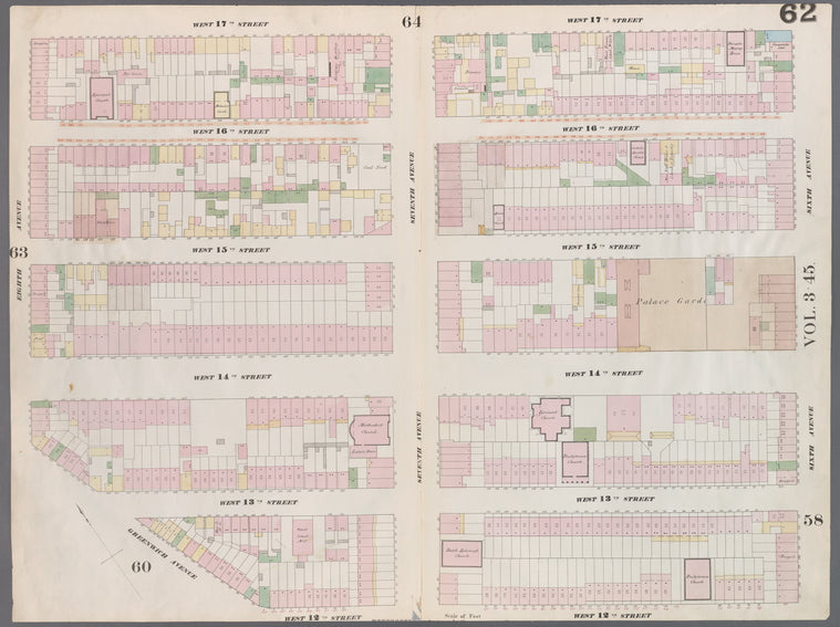 Map bounded by West 17th Street, Sixth Avenue, 12th Street, Greenwich Avenue, Eighth Avenue