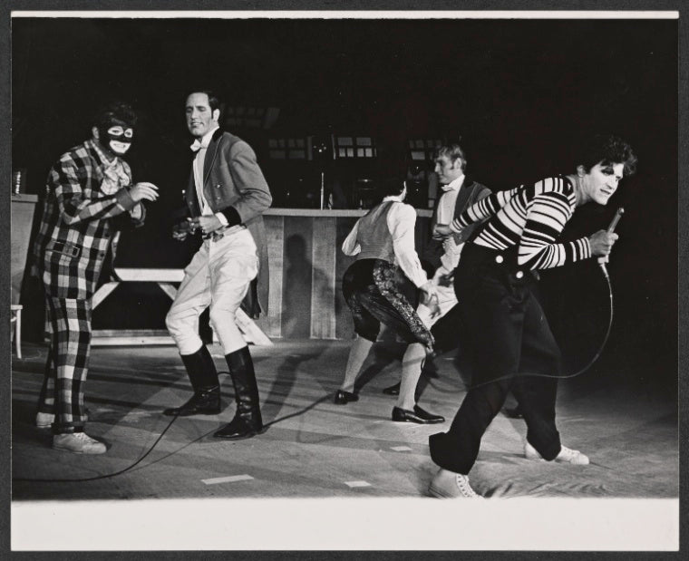 Scene from the stage production Hang Down Your Head and Die