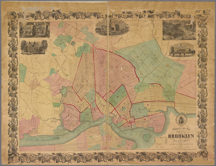 Phelp's new map of the city of Brooklyn and environs