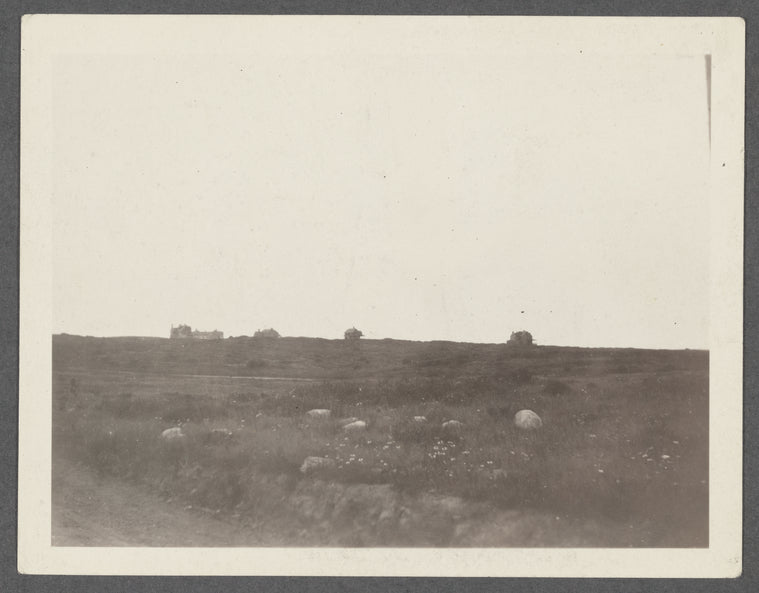 Montauk Association. Houses on hill looking east, just east of Ditch Plains Life Savings Station. Montauk, East Hampton