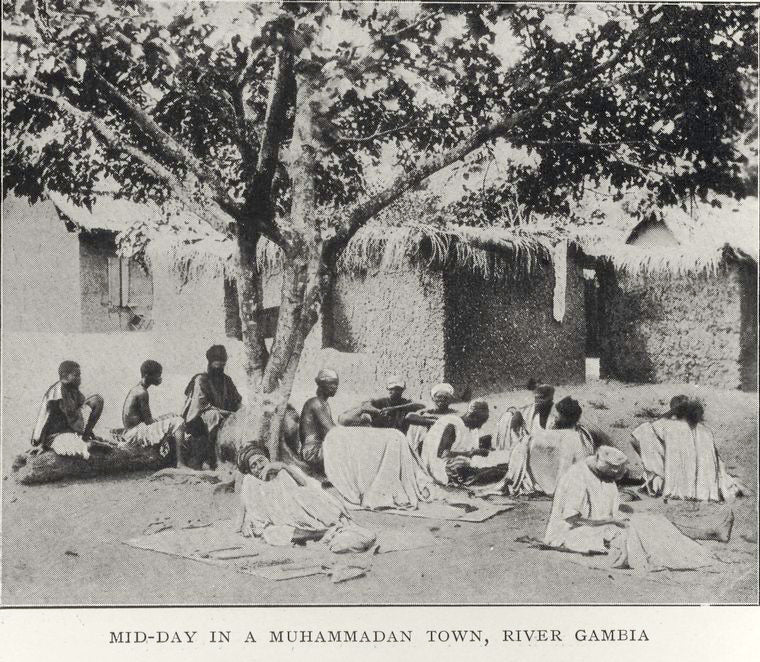 Mid-day in a Muhammadan town, River Gambia.