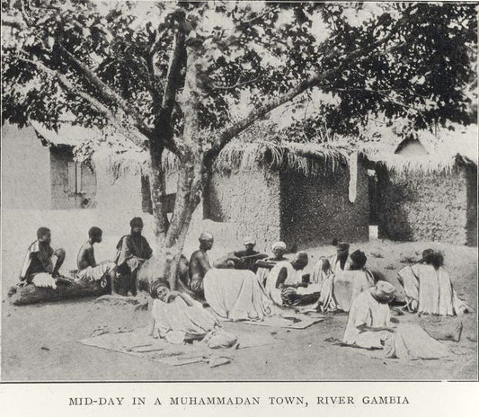 Mid-day in a Muhammadan town, River Gambia.