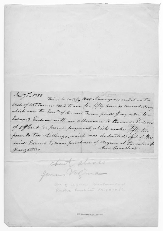Moore Fauntleroy. To Edward Eidson