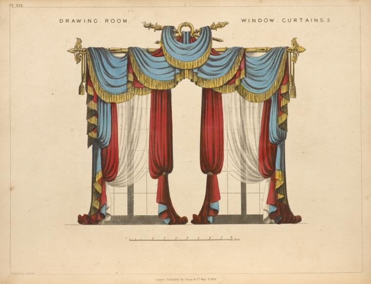 Drawing room window curtains 5.