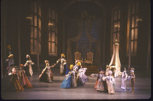 New York City Ballet "Sleeping Beauty"; Court scene in Act I, choreography by Peter Martins (New York)