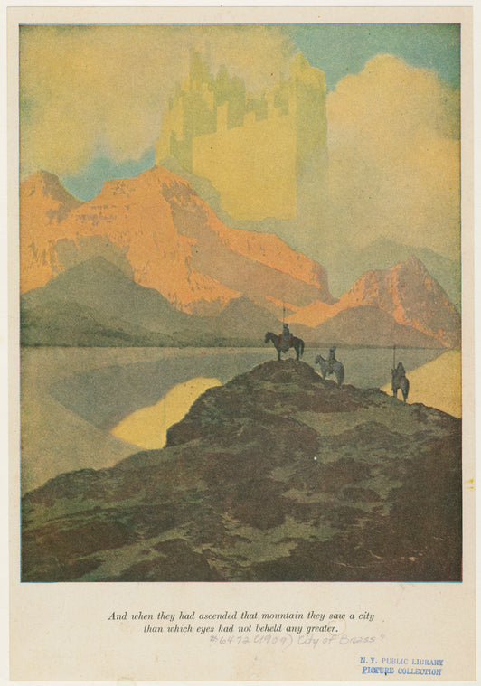 And when they had ascended that mountain they saw a city than which eyes had not beheld any greater