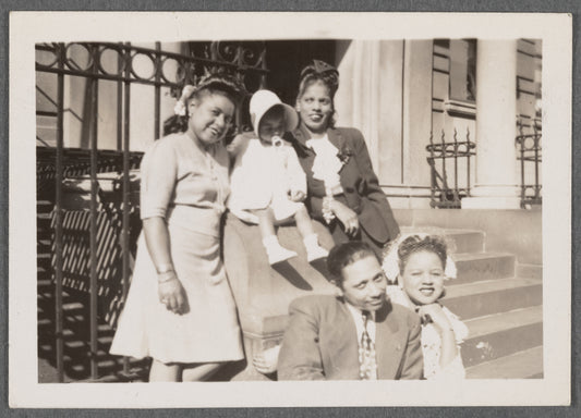 Roldan-Garcia family at West 159th Street, c. 1943