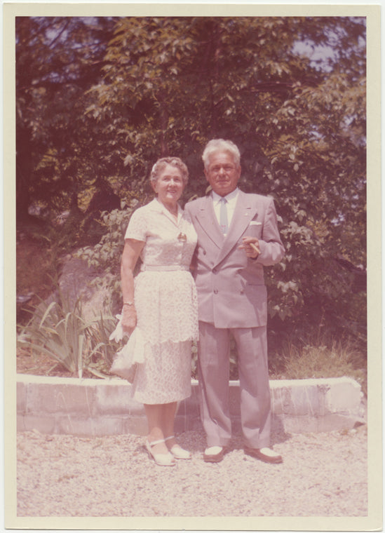 Joe and Clara Pilates outside