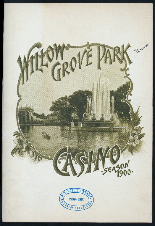 DINNER] [held by] WILLOW GROVE PARK CASINO [at] "WILLOW GROVE PARK, PA" (OTHER; CASINO)