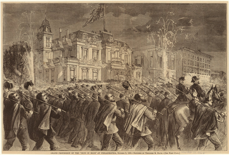 Grand procession of the "Boys in Blue" at Philadelphia, October 2, 1868