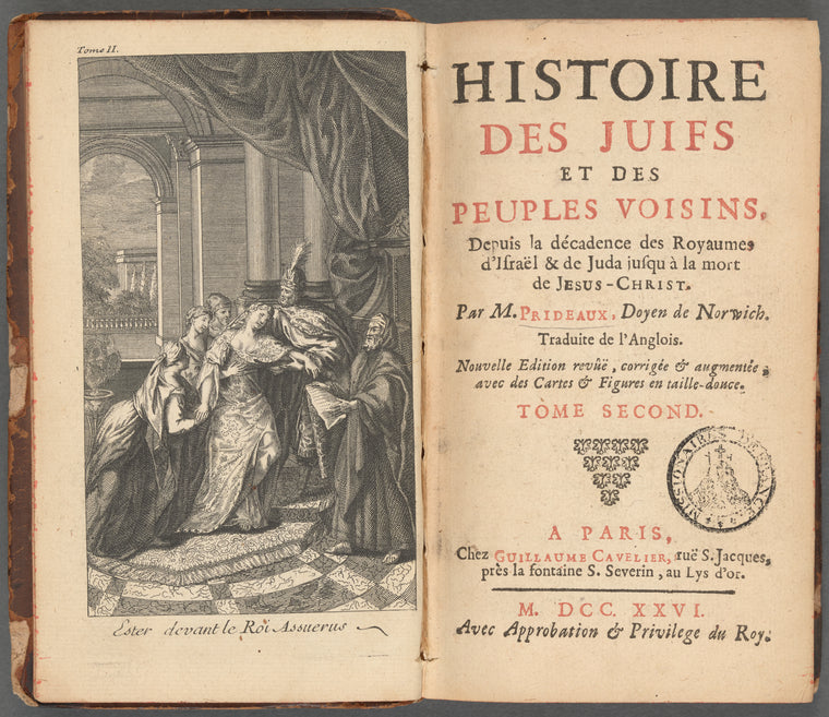 Histoire des Juifs et des peuples voisins : depuis la décadence des Royaumes d'Israël & de Juda jusqu'à la mort de Jesus-Christ
