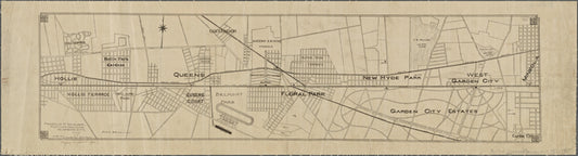 Railroad suburbs between Hollis and Mineola