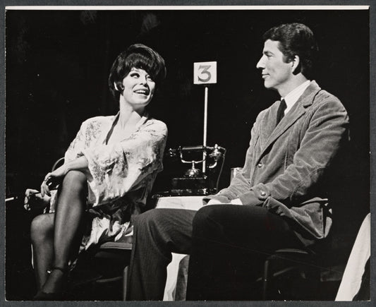 Jill Haworth and Bert Convy in the stage production Cabaret