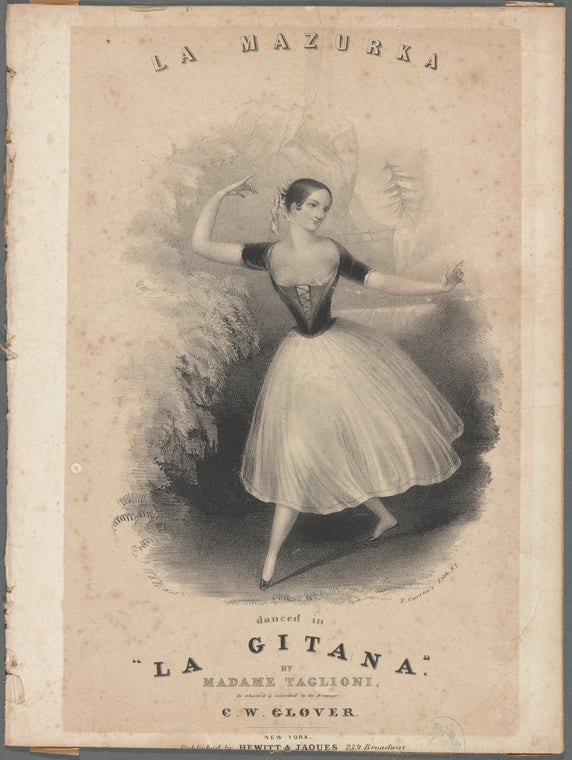 La mazurka danced in La Gitana, by Madame Taglioni