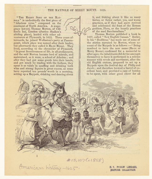 The maypole of Merry Mount, 1625