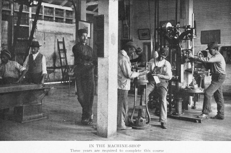 In the machine-shop