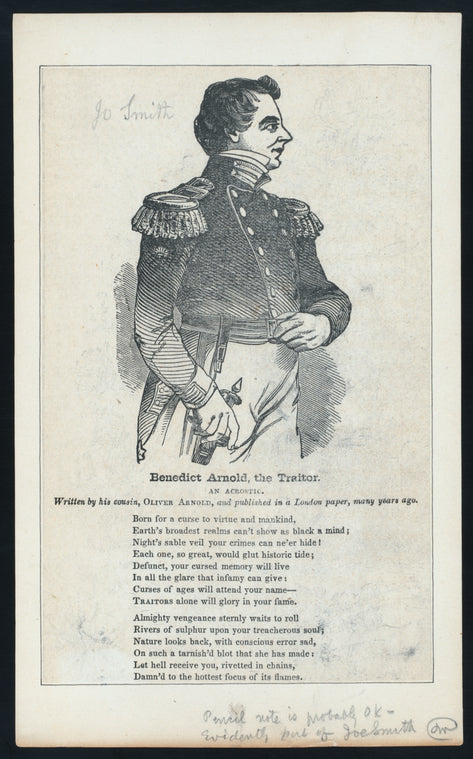 Benedict Arnold, the traitor.
