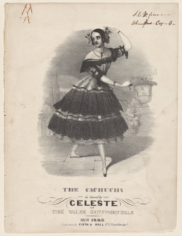 The cachucha as danced by Celeste wit [sic] Une valse sentimentale