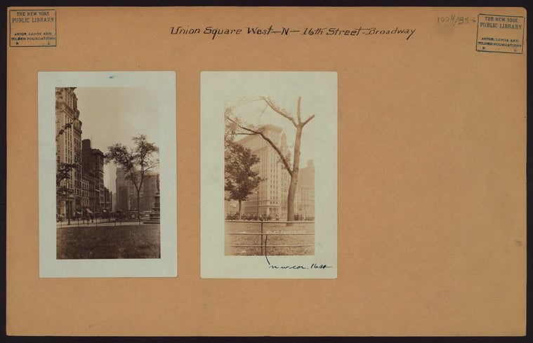 Manhattan: Union Square (West) - 16th Street - Broadway - [Union Square Park.]