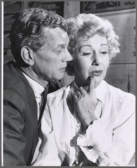 Joseph Cotten and Arlene Francis in rehearsal for the stage production Once More with Feeling