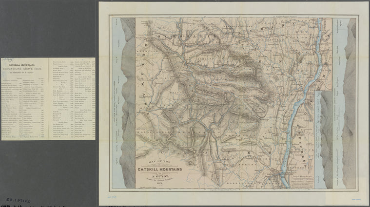 Map of the Catskill Mountains