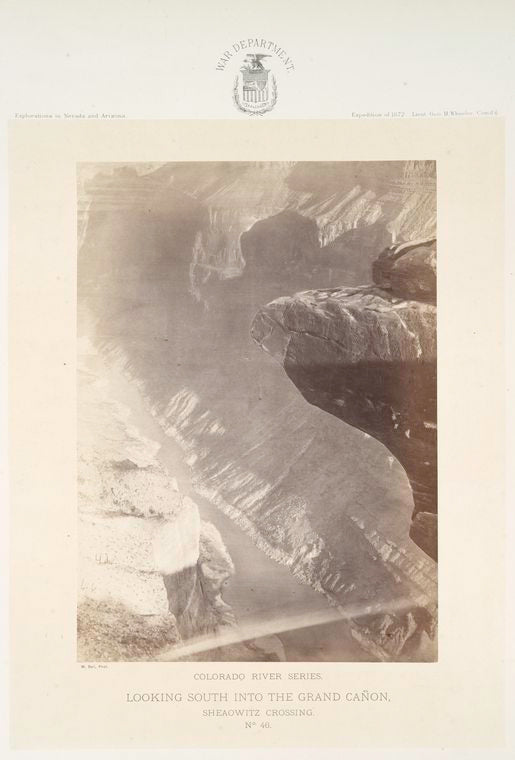 Looking south into the Grand Cañon, Sheaowitz [Shivwits] Crossing.  Colorado River Series.  No. 46.