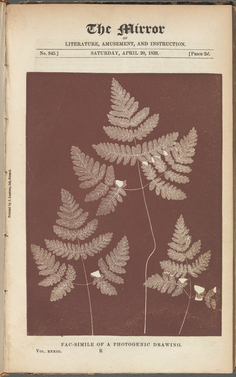 The Mirror of literature, amusement, and instruction, Saturday, April 20, 1839