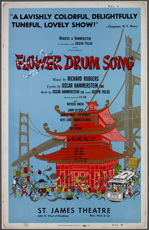Window card for Flower Drum Song