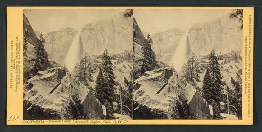 Yosemite Upper Fall, 1600 feet, Yosemite Valley, California.
