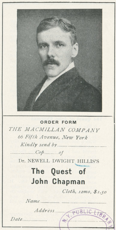 Newell Dwight Hillis.