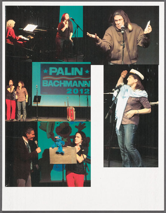 Cast rehearsal photos from the Thalia Follies production Primary Colors