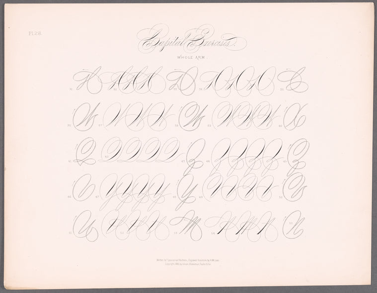 New Spencerian compendium of penmanship