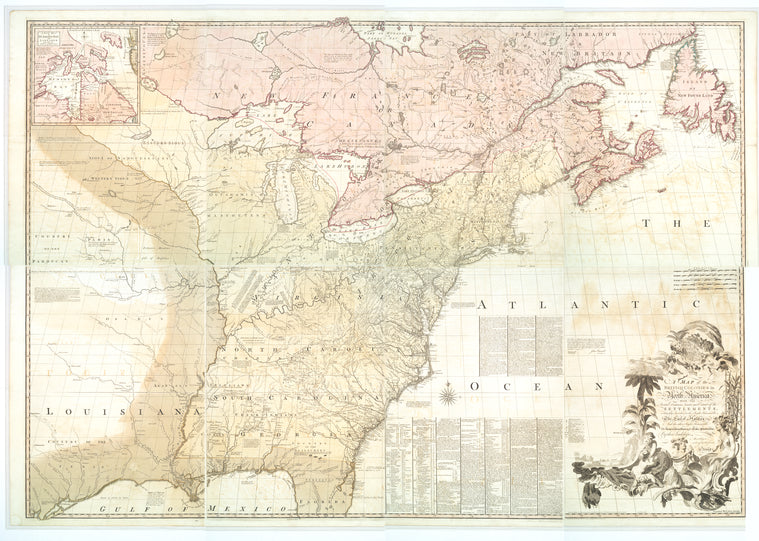 A map of the British colonies in North America : with the roads, distances, limits, and extent of the settlements, ...