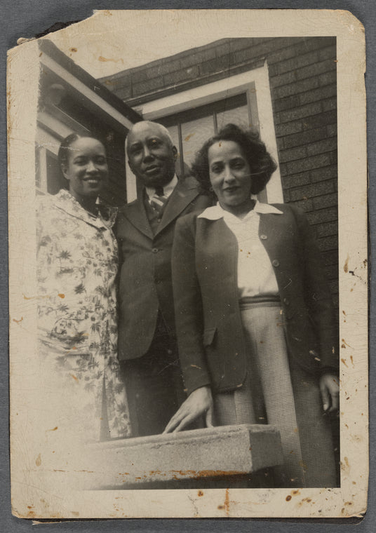 Jean Blackwell Hutson with parents