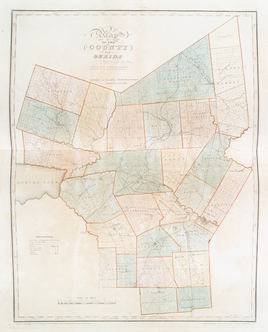 Map of the county of Oneida