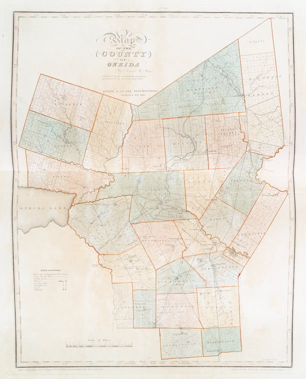 Map of the county of Oneida