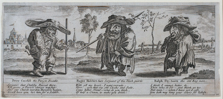 Peter Carefull the parish Beadle, Roger Hatchet-face, serjeant of the Black guards, Ralph Sly-boots, the old rag man