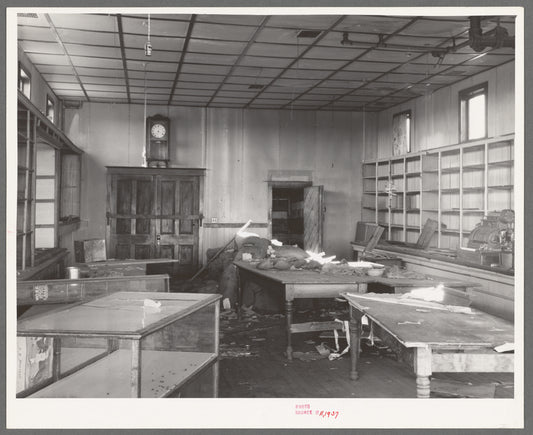 Interior of old closed store. Babbit, Minnesota, iron ore "bust" town