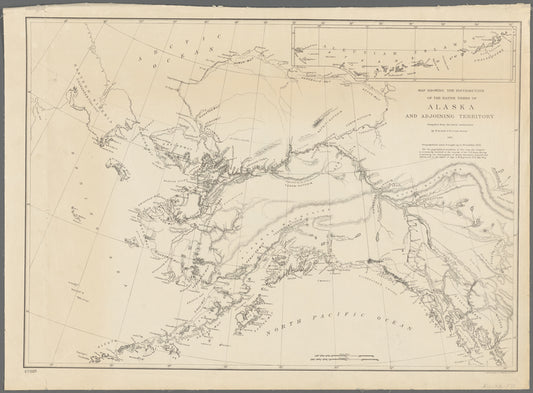 Map showing the distribution of the native tribes of Alaska and adjoining territory