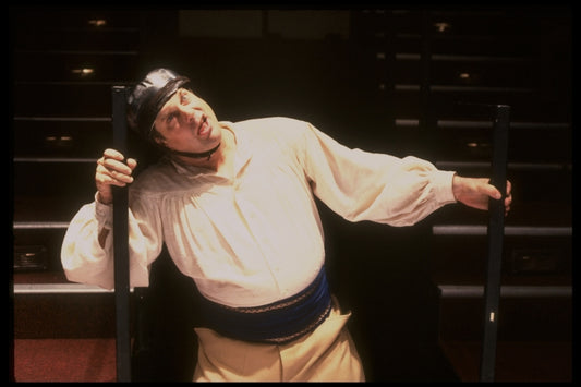 Actor Graham Beckel in a scene fr. the New York Shakespeare Festival Public Theater's production of the Off- Broadway play "The Big Funk." (New York)