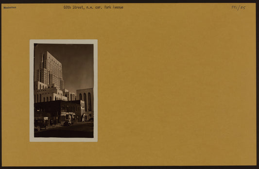 Manhattan: 68th Street (West) - York Avenue.