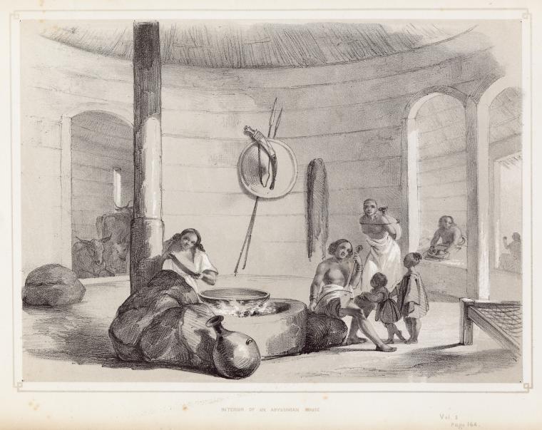Interior of an Abyssinian House