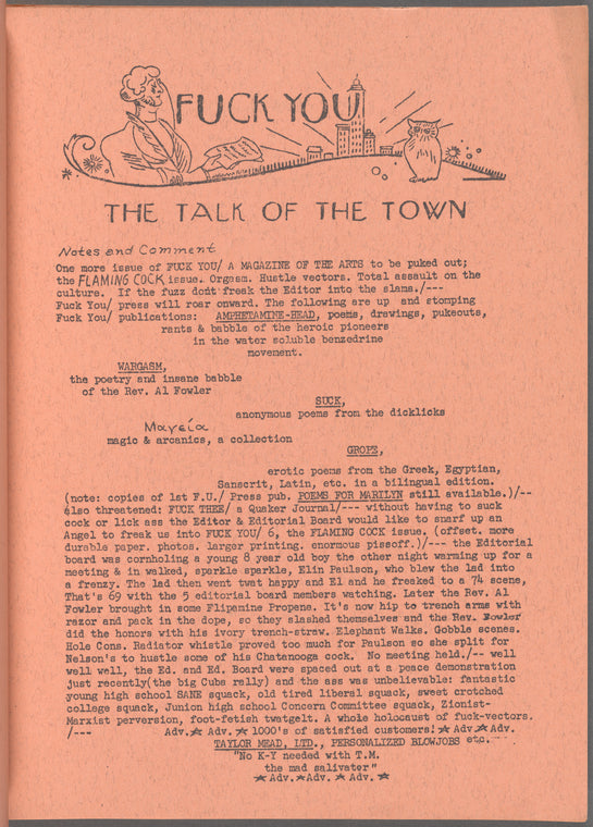 Fuck You : The Talk of the Town