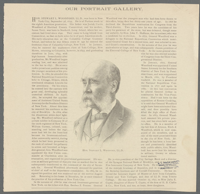 Hon. Stewart L. Woodford, LL.D